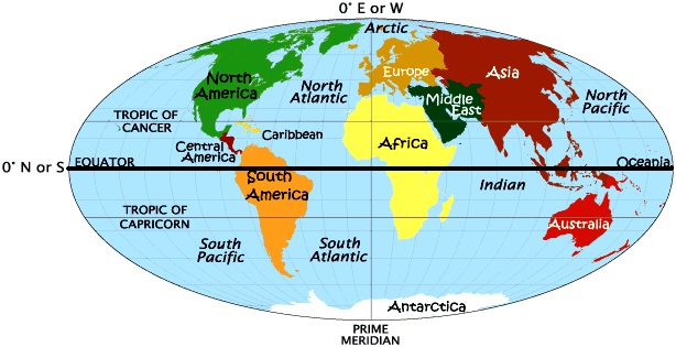 northern hemisphere countries