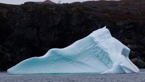 Caught on tape, iceberg flips over