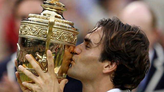 Roger Federer wins Wimbledon Title, Photo Credit:bbc.co.uk