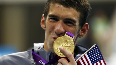 Michael Phelps Olympics Medal Tally, Photocredit: bbc uk