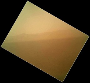 Curiosity sends first color image from Mars