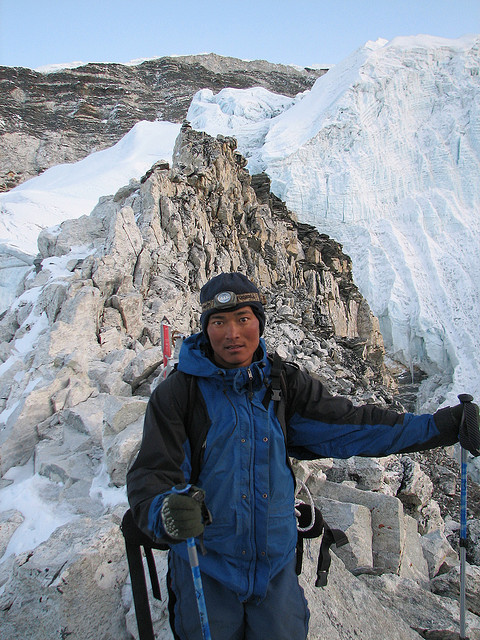 Sherpas often guide tourists 