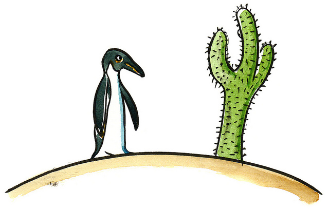 Penguin and Cacti