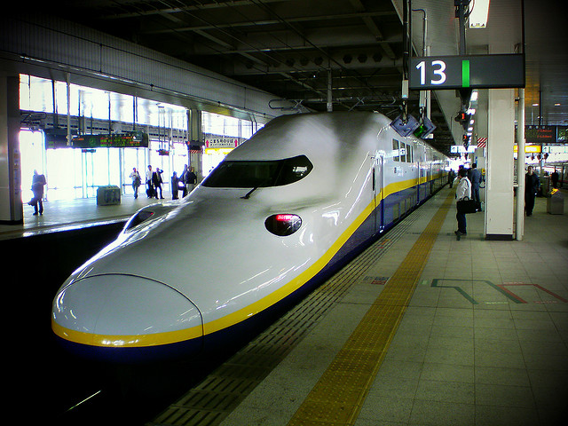 Bullet trains, one of the world's fastest