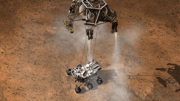 Curiosity touchdown on Mars