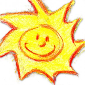 Sun radiates a lot of energy that keeps us warm.