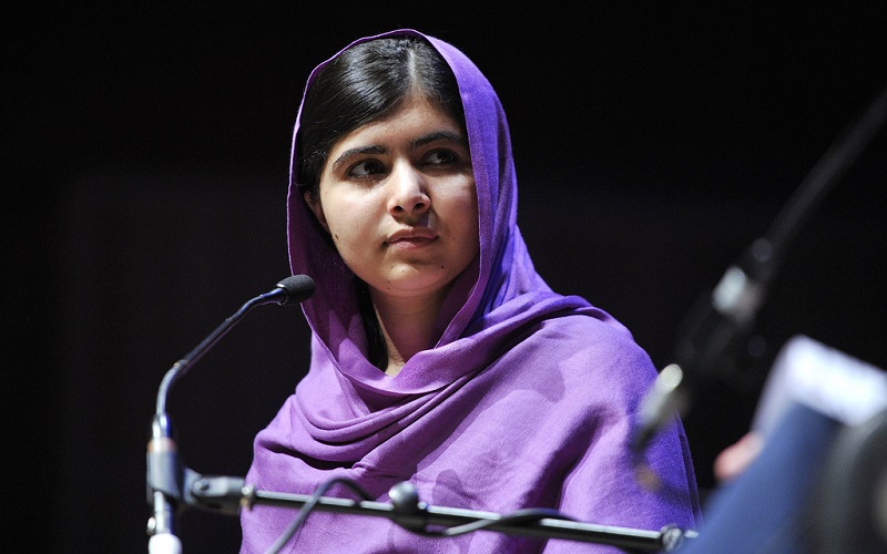 Malala Yousafzai at the Woment of the World Conference 2014 talking about gender inequality and bringing about change