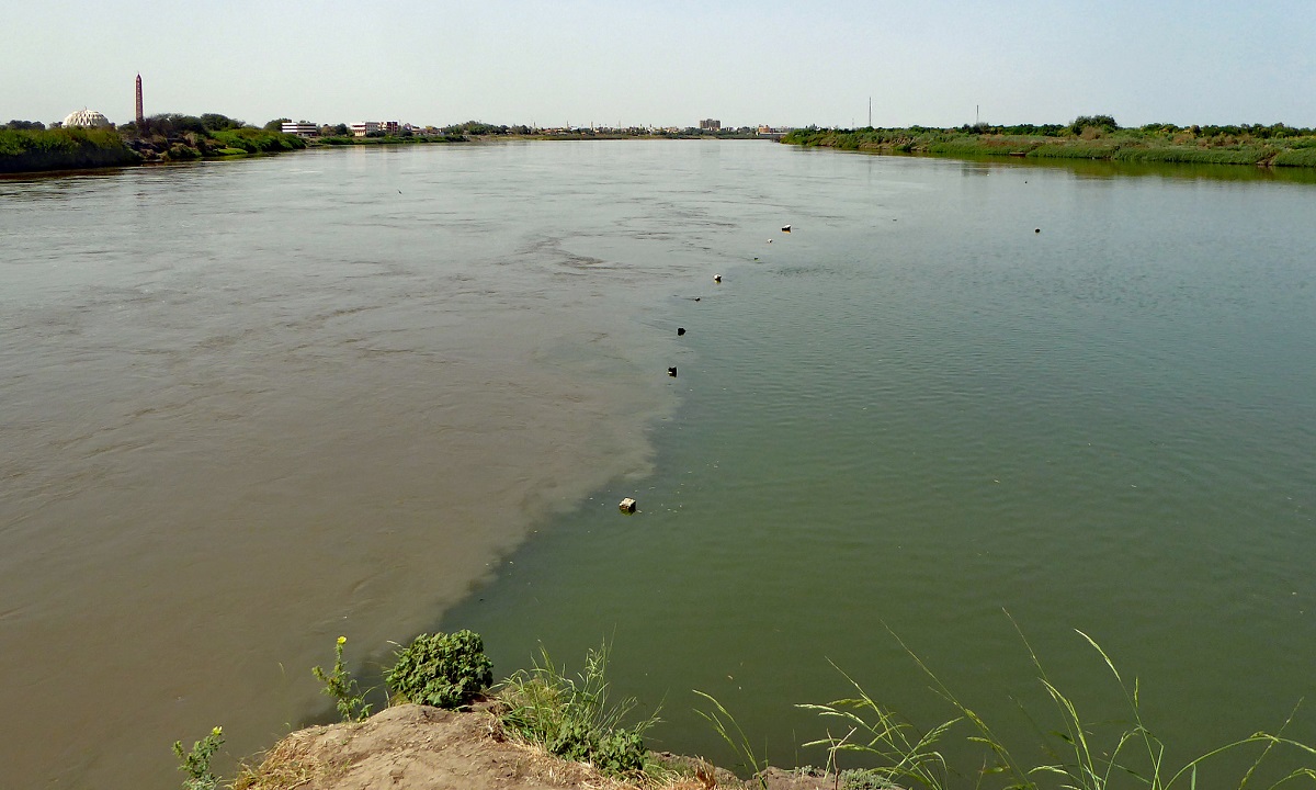 Confluence of the White Nile and the Blue Nile