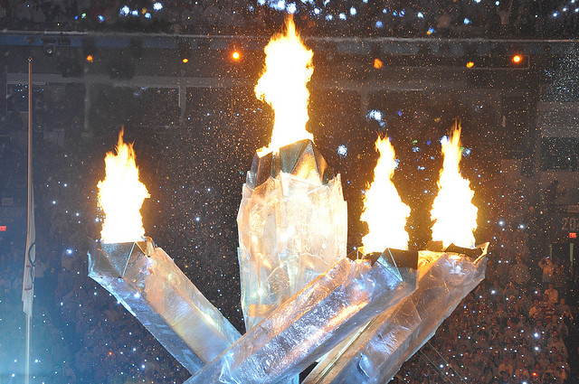 Opening Ceremomy Olympic Flame