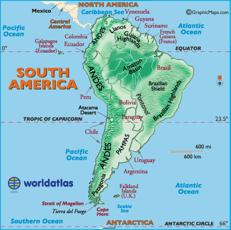 Andes Mountains - South America, Photocredit: worldatlas.com