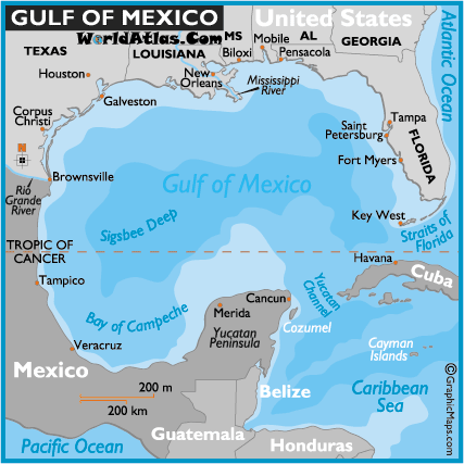 Gulf of Mexico Map