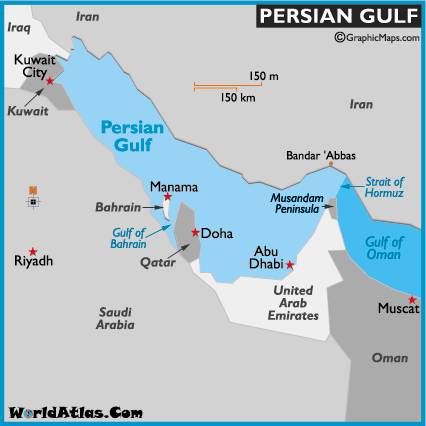 Persian Gulf Map