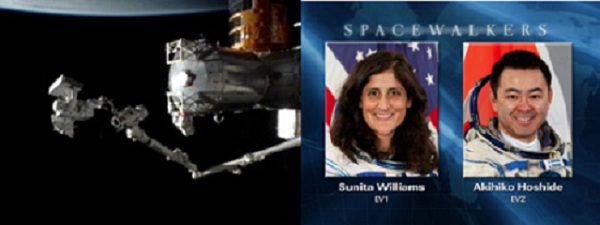 Sunita William's fifth spacewalk