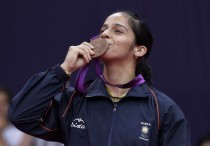 Saina wins her Bronze at the Olympics 2012