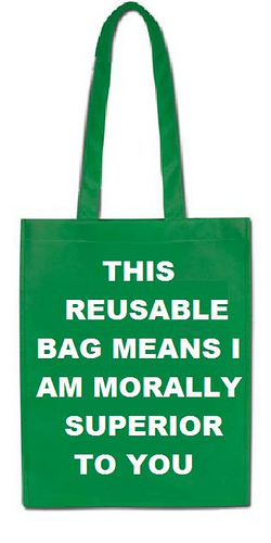 Be environment friendly by using paper or cloth bags
