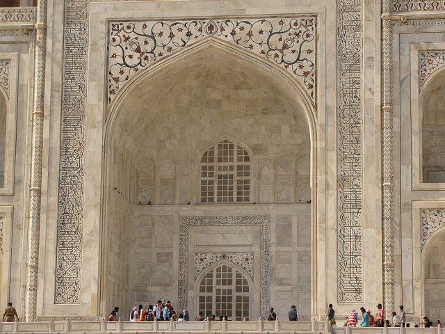 Taj mahal is made up of marble