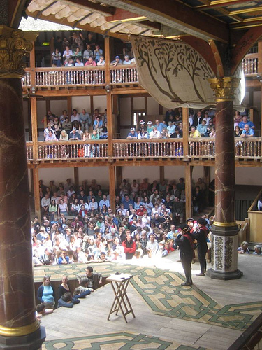 Globe theatre where plays were performed