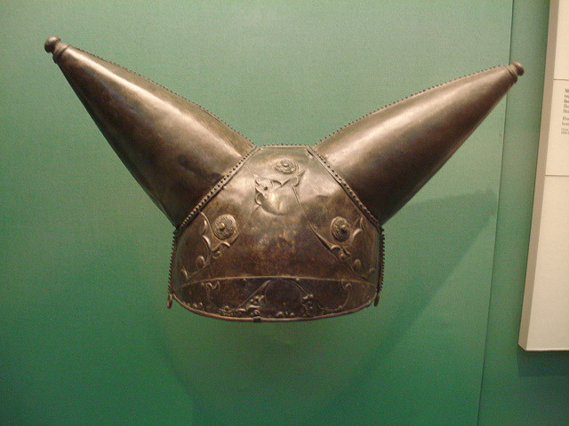 Iron aged stone helmet