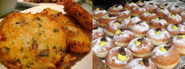 Latkes and Sufganiyot