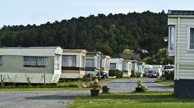 A house trailer