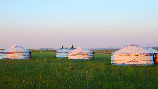 Mongolian yurts