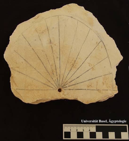 Sundial from the 13th Century BC, at King's Valley Egypt