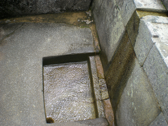 A fountain in Machu Picchu