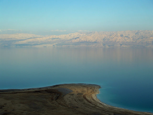 Dead Sea view from Israel side