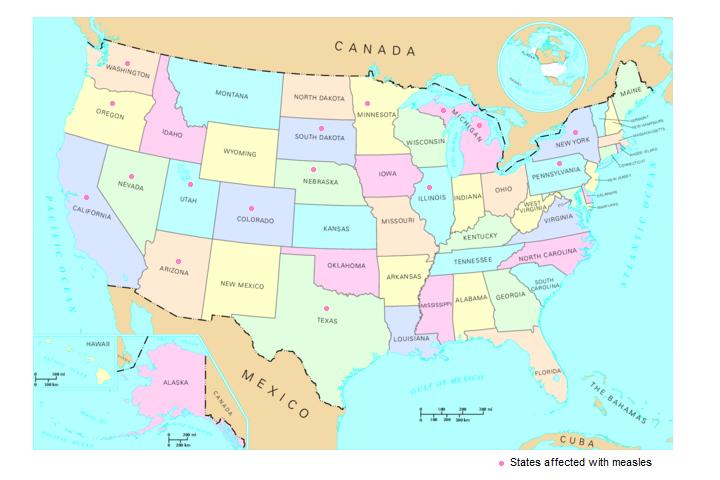 US map with states without data representation :  Image Credit: Wikimedia Commons